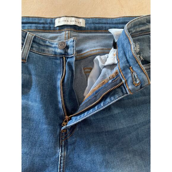 Flying monkey mom fit ankle jeans size 27 distressed regular wash - Picture 7 of 9